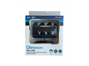 Priză brichetă Olesson 1523 cu 3 prize + 2 USB