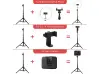 Inel luminos LED universal de 10" cu trepied 186 cm, diverse culori, YouTube, TikTok