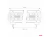 Spot LED tip bară pentru mașină, combinat, 450x74, 120 LED-uri, 360W, 36000lm
