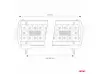 Spot LED tip bară pentru mașină, combinat, 720x74, 200 LED-uri, 600W, 60000lm