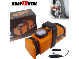 Compresor de anvelope KraftRoyal cu 7 bari, 12V și 220V