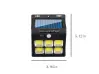 Lampă solară LED de exterior cu 6 diode și reflector cu senzor de mișcare pentru ușă Lampă solară LED de exterior cu 6 diode și reflector cu senzor de mișcare pentru ușă