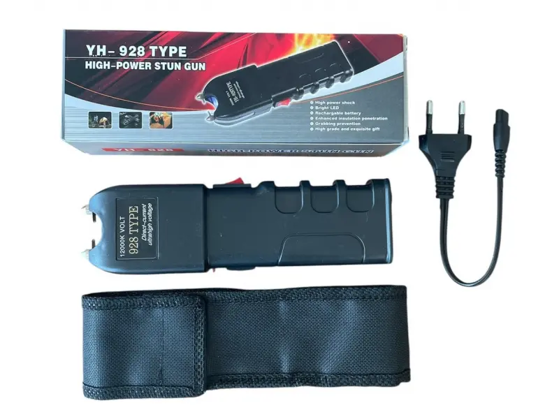 Șoc electric cu lanternă LED YH-928 pentru autoapărare Șoc electric cu lanternă LED YH-928 pentru autoapărare