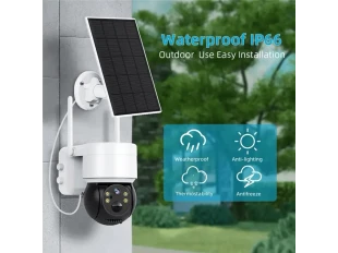 Cameră solară WIFI cu panou solar PTZ 360, 1080P, Full HD, vedere nocturnă color