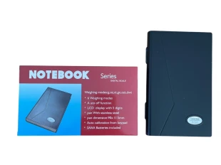Cântar pentru bijuterii NOTEBOOK 500 g cu o precizie de 0,1 g.
