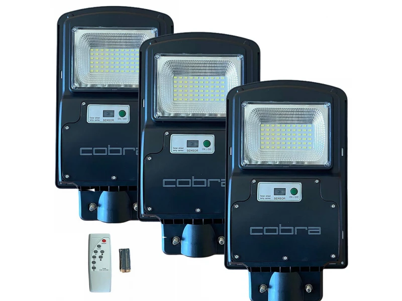 3 buc. FEL DE LAMPĂ SOLARĂ JMK COBRA 125W