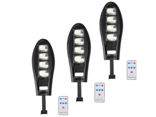 3 buc. felinar stradal solar cu LED, 500W