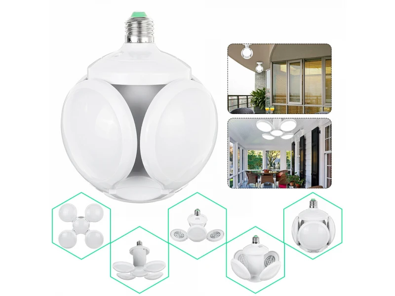Lampă LED pliabilă în formă de minge de fotbal 60W, 7200K