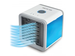 Mini aparat de aer condiționat, răcitor de aer Arctic Air USB, răcire și umidificare cu iluminare LED