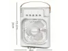 Mini ventilator de aer condiționat cu ceață de apă, silențios, portabil, pentru casă, birou, camping - Negru