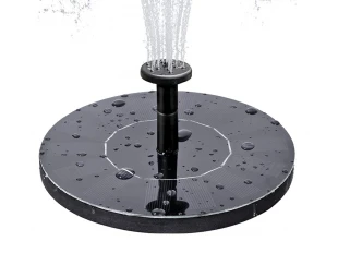 Fântână solară de grădină cu 4 tipuri de capete GY-8038