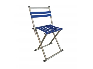 Scaun pliabil de camping 30x30x70cm. - Albastru