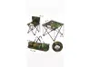 Set camping masă pliabilă camuflaj cu 4 scaune + geantă de transport