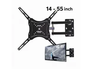 Suport TV de perete Home Design HDL-117B-2, până la 55 de inci