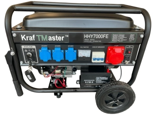 Generator trifazat în patru timpi KrafTMaster 6,8 kW cu telecomandă - Generator