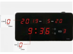 Ceas electronic cu LED-uri 1019