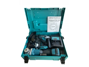 Set polizor unghiular fără perii KraftRoyal și cheie fără fir