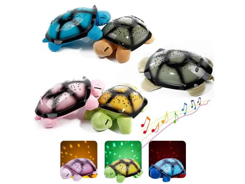 Lampă de noapte muzicală pentru copii, Turtle Lampă de noapte muzicală pentru copii, Turtle