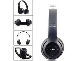 Căști Bluetooth fără fir OPEN P47 Negru mat