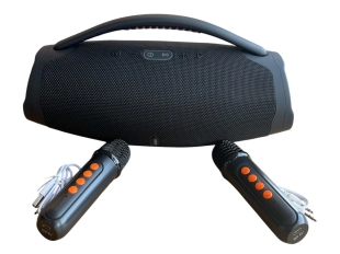 Boxă Bluetooth portabilă mare și puternică Booms Box 3 RGB cu 2 microfoane