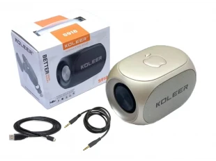 Boxă Bluetooth fără fir Koleer S918 FM/TF/USB/BT - Auriu