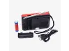 Mini difuzor JOC H011BT cu Bluetooth, radio FM, player MP3, USB card SD - roșu 