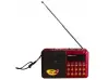 Mini difuzor JOC H011BT cu Bluetooth, radio FM, player MP3, USB card SD - roșu 