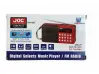 Mini difuzor JOC H011BT cu Bluetooth, radio FM, player MP3, USB card SD - roșu 
