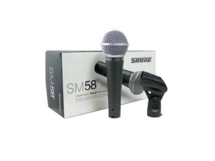 Microfon HiFi Shure SM-58 cu cablu și husă