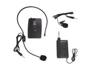 Sistem cu receptor și transmițător, 1 microfon cu bandă pentru cap, 1 microfon cu broșă WG-2011