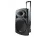 Difuzor de 15" cu baterie încorporată, Bluetooth, player MP3, 2 microfoane wireless pentru karaoke