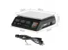 Cântar electronic de până la 40 kg cu platformă de 23 × 35 cm.