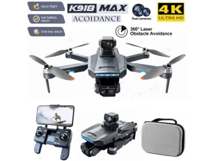 Dronă pliabilă profesională cu cameră 4K K918 MAX cu senzor de obstacole