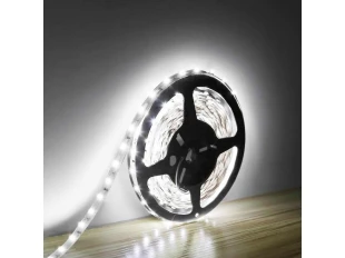 Bandă LED alb RECE cu diode MARI, 300 buc.