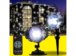 Lampă disco pentru decor - fulgi de zăpadă Floare de zăpadă