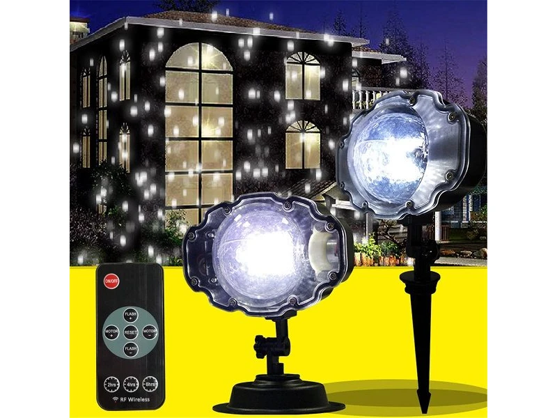 Lampă disco pentru decor - fulgi de zăpadă Floare de zăpadă