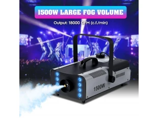 Mașină de fum 1500W cu diode LED și telecomandă