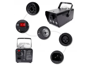 Mașină de fum compactă cu lumini LED