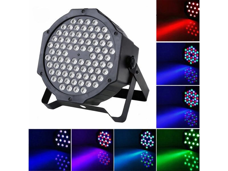 Proiector disco LED color cu 54 de diode DS1814 / Lampă disco - CREE Lights 1514-54