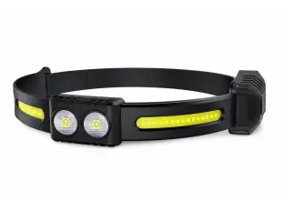 Lanternă frontală puternică din cauciuc COBA CB-6808A-1 cu 2 moduri de funcționare