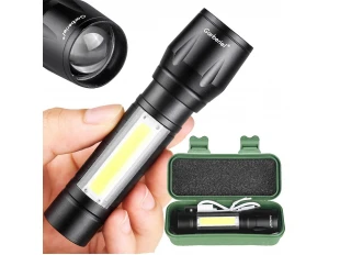 Mini lanternă LED reîncărcabilă, rezistentă la apă, cu încărcare USB