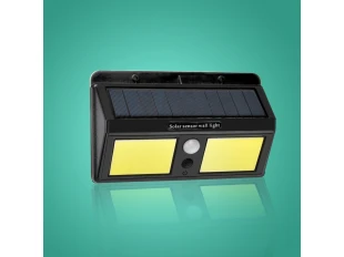 Proiector solar cu diodă LED COB 20W pentru montare pe perete cu senzor de mișcare PIR