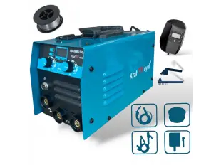 Aparat de sudură electric cu invertor 400A cu alimentator de sârmă 2 în 1 KRAFTROYAL + mască solară + rolă de sârmă