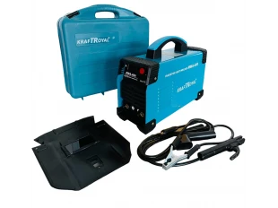 Ferăstrău electric invertor profesional KraftRoyal MMA-400A cu husă - Albastru
