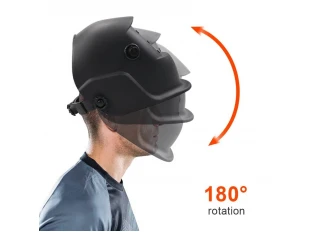 Mască de sudură solară automată, cască, neagră