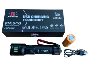 Lanternă tactică LED din aluminiu X-BAL G BL-621-TG -18 cm.