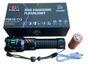 Lanternă tactică LED din aluminiu X-BAL G BL-G62TG - 20cm.