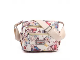 Geantă textilă cu fluturi