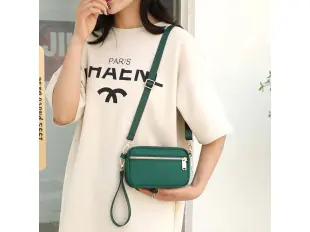 Geantă textilă verde - Elda