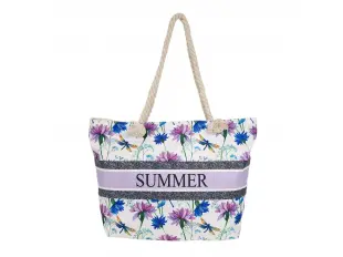 Geantă de plajă cu flori - Vară